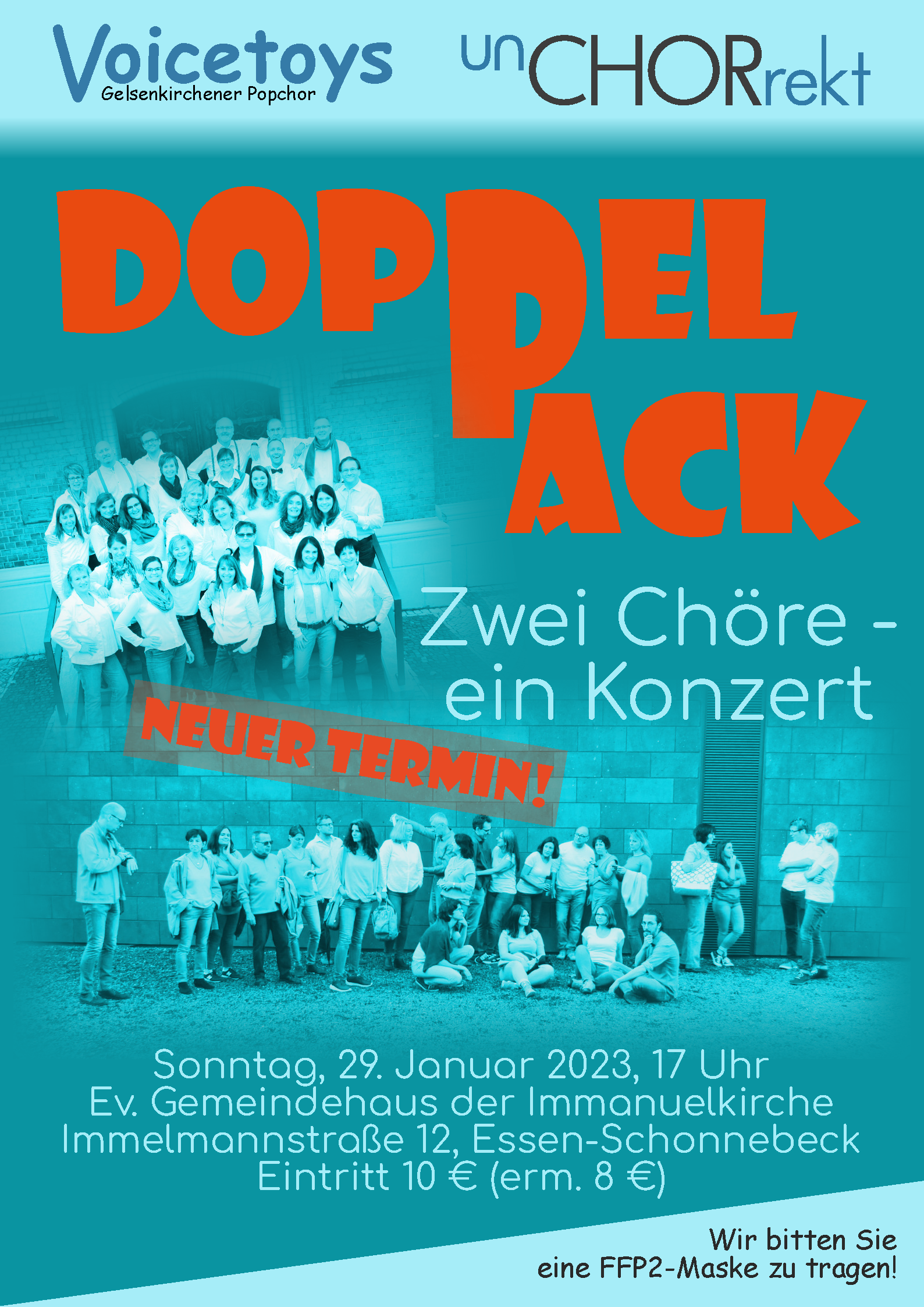 Read more about the article Jetzt aber: Doppelpack. 29.01.23, 17 h