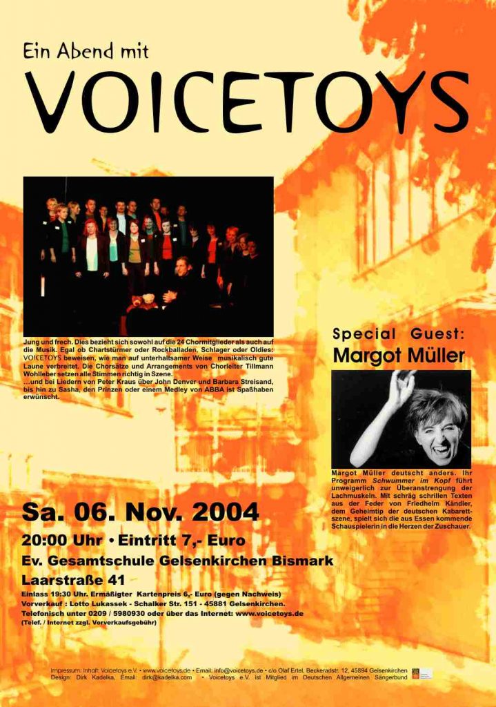 Plakat Konzert November 2004