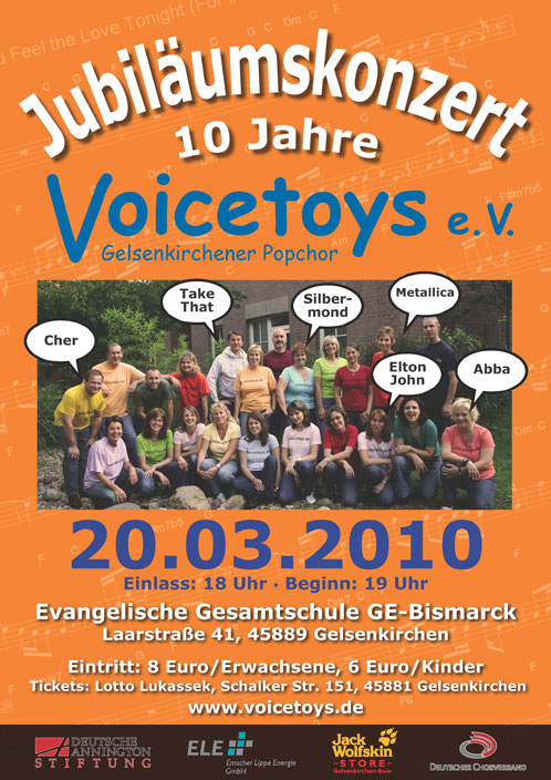 Plakat Jubiläumskonzert März 2010